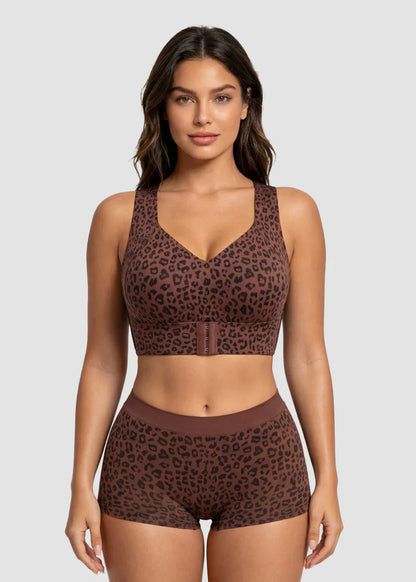 BundleWear™ TrueForm Posture Set | Front-Closure Wire-Free Bra & Underwear