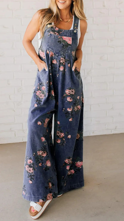 Ana™ Retro-Bloom Palazzo Jumpsuit