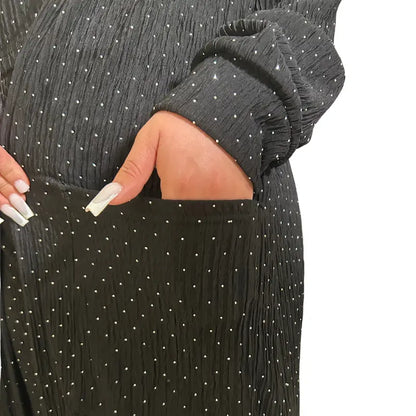 Heavenly Comfort Collection - 3 Piece Set Tank Top Pants & Cardigan Casual Outfit for Women Comfortable Stylish Clothes