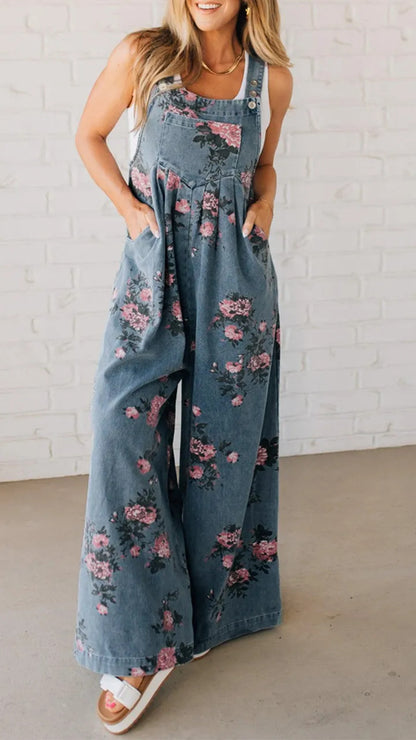 Ana™ Retro-Bloom Palazzo Jumpsuit