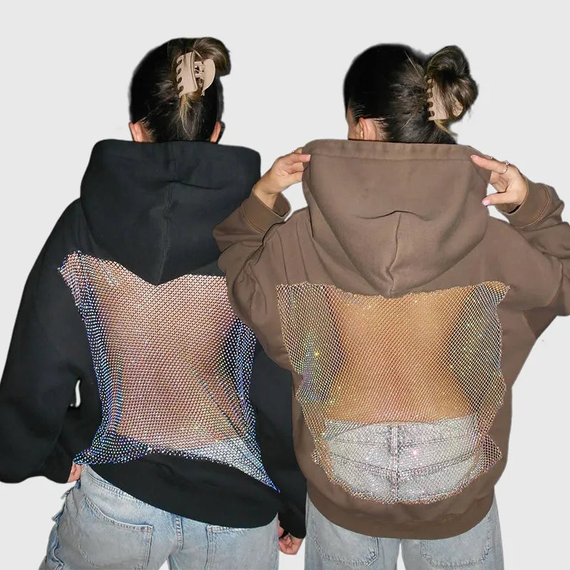 Crystal Mesh Hoodie Backstage
