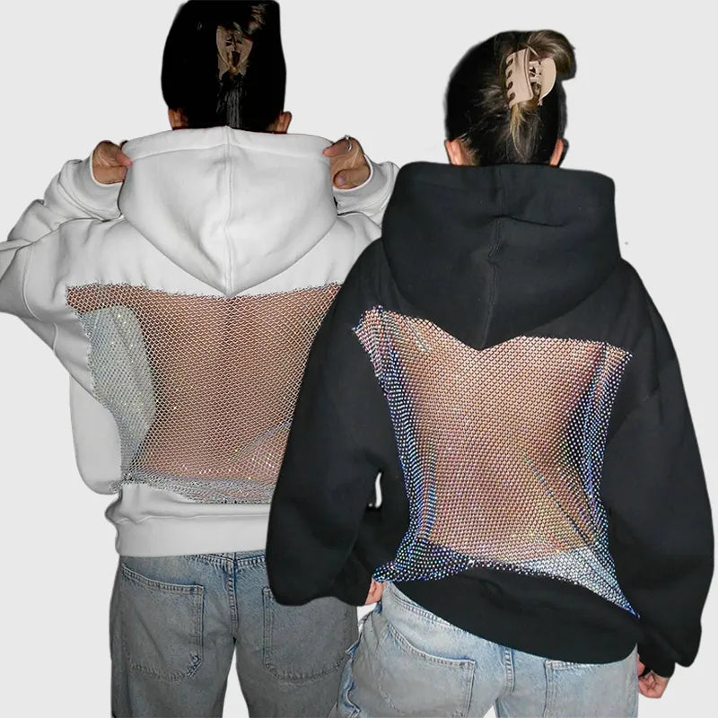 Crystal Mesh Hoodie Backstage