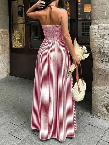 Striped Pattern Tie Front Dress 😍 ON ORDER😍 - MATCHING MASTER