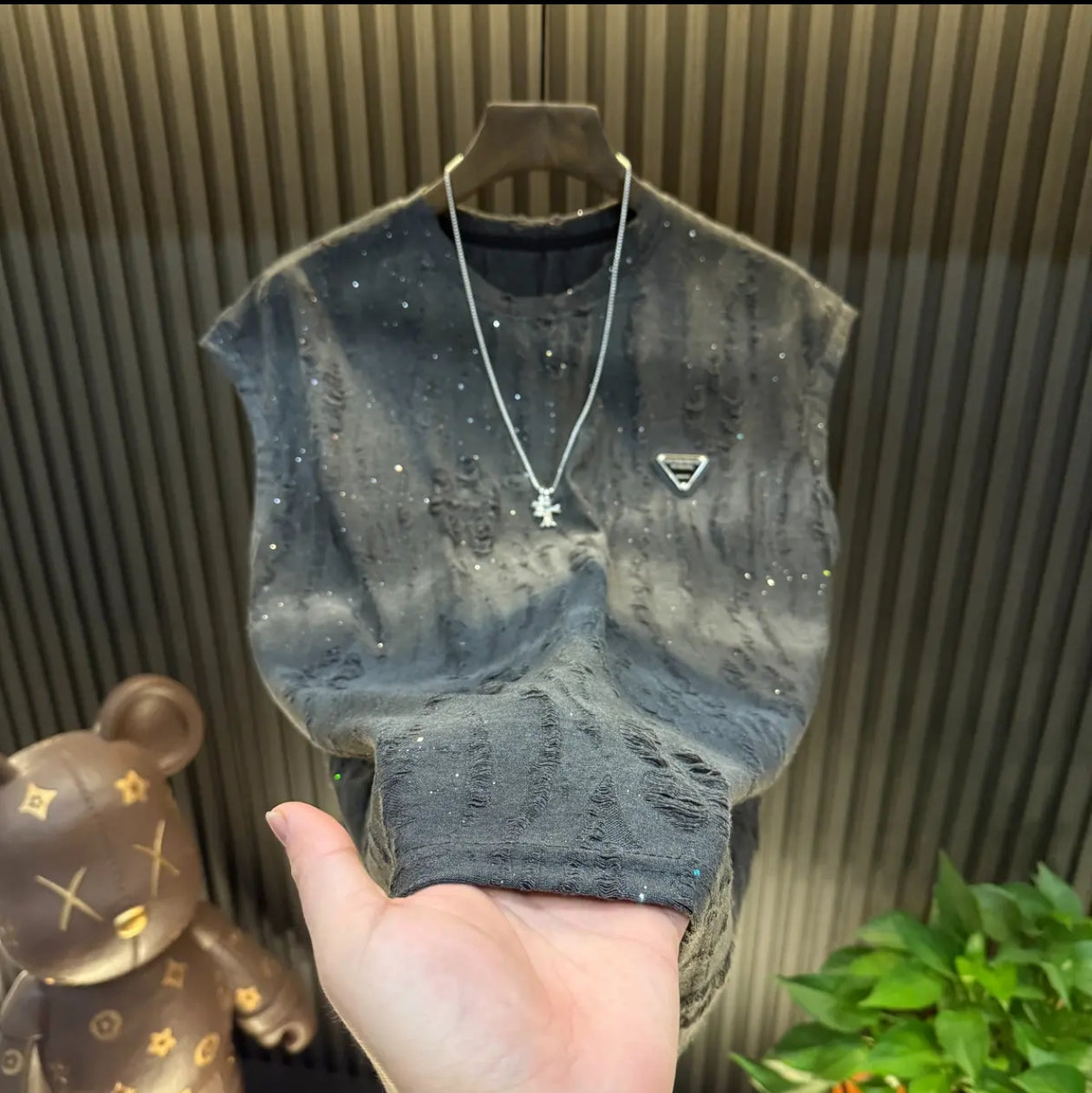 Men's starry-eyed ripped suit