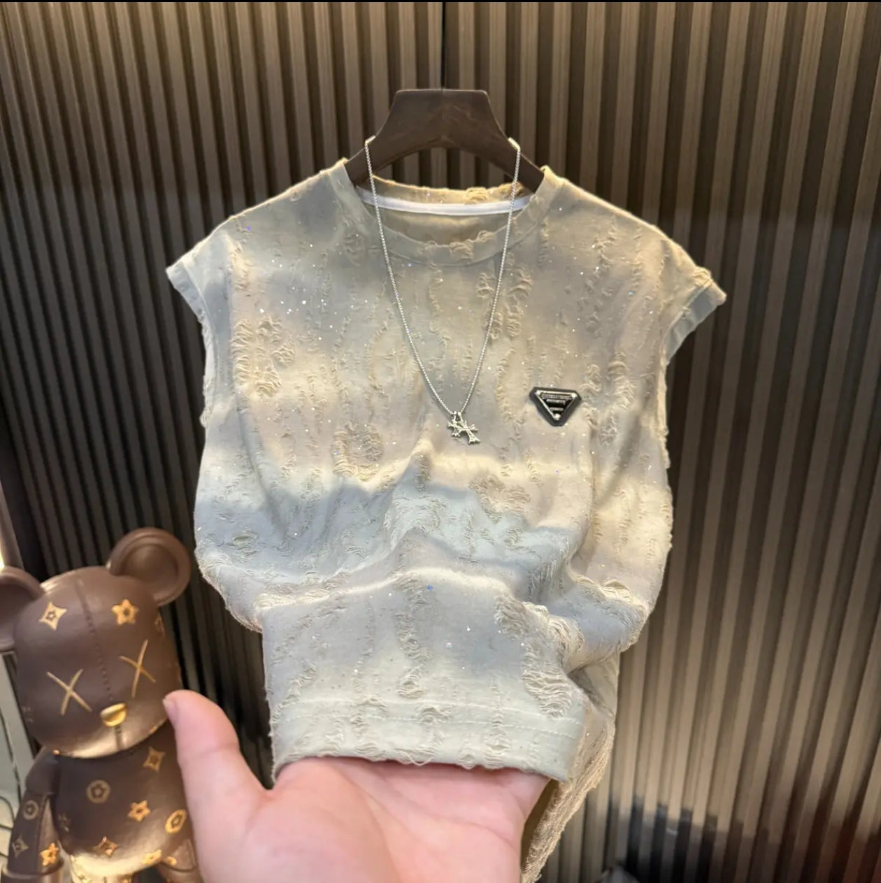 Men's starry-eyed ripped suit