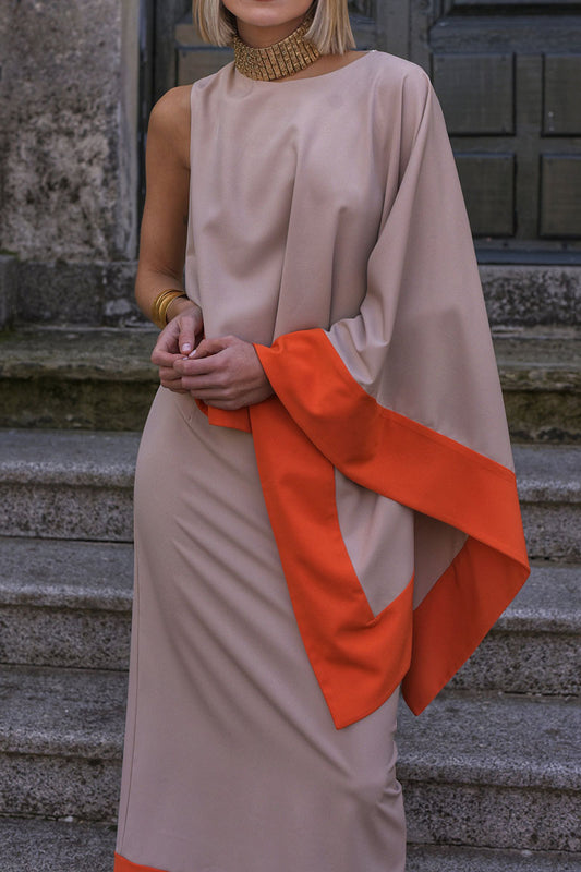 Women's Round Neck Color Matching Holiday Leisure Suit