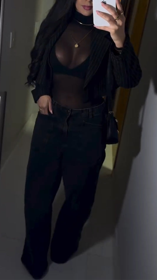 Ladies Sexy Temperament Casual Three Piece Set