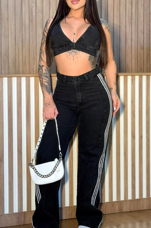 Ladies Camisole Top+ Pants Sexy Temperament Casual Suit