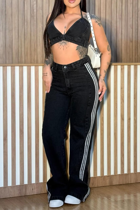 Ladies Camisole Top+ Pants Sexy Temperament Casual Suit