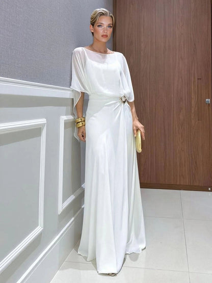 Pure White Long Dress - MATCHING MASTER