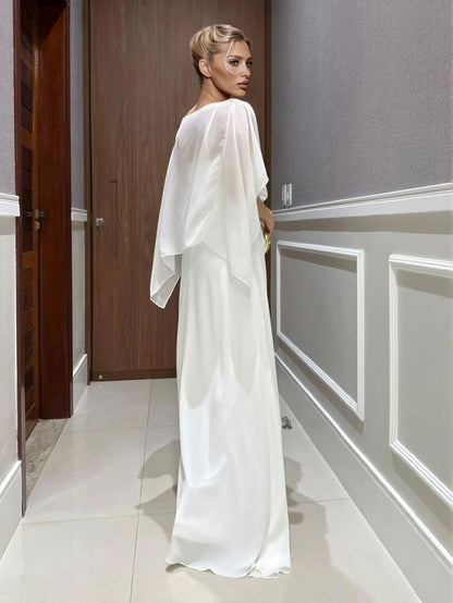 Pure White Long Dress - MATCHING MASTER