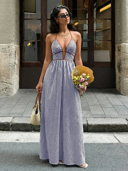 Striped Pattern Tie Front Dress 😍 ON ORDER😍 - MATCHING MASTER