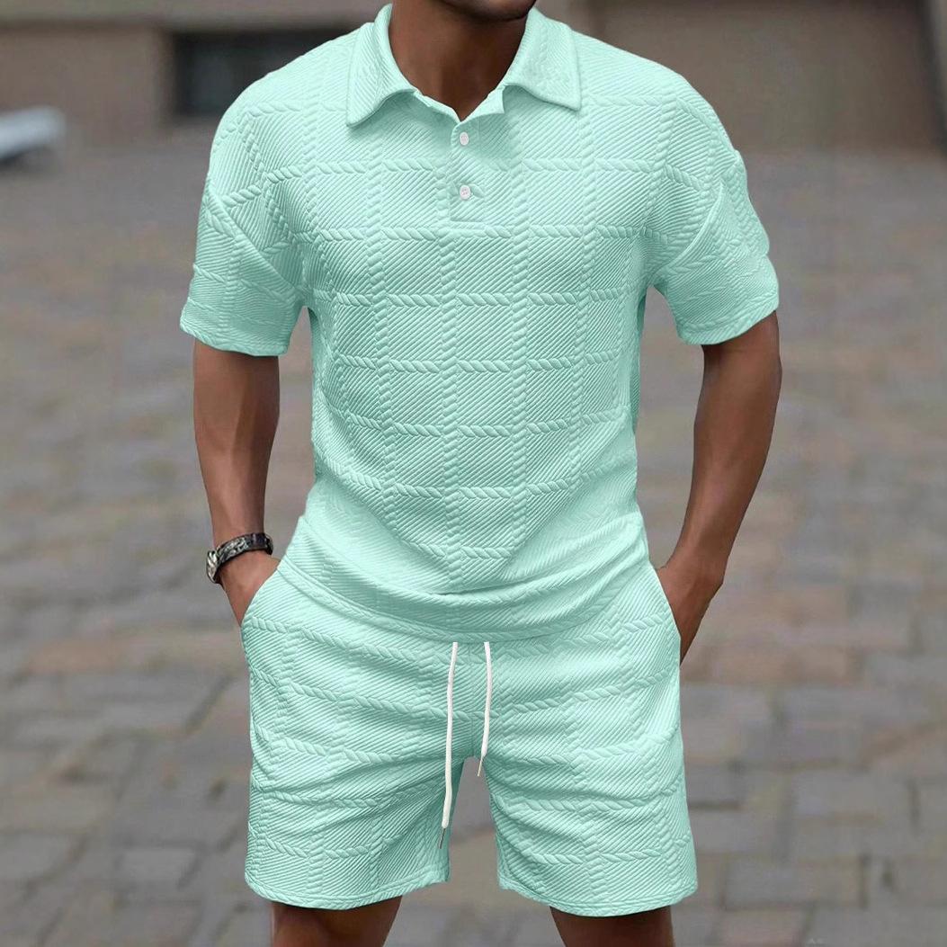 Chevron-Knit Resort Set Hero View — White