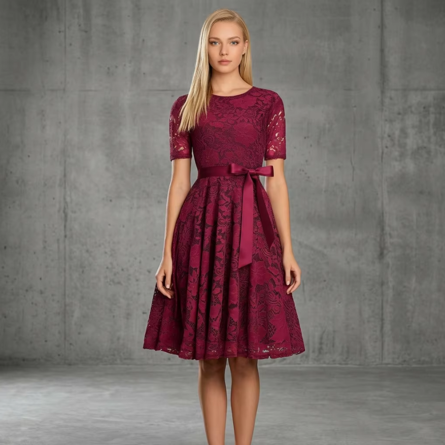 Lace Muse Bow Dress Hero View