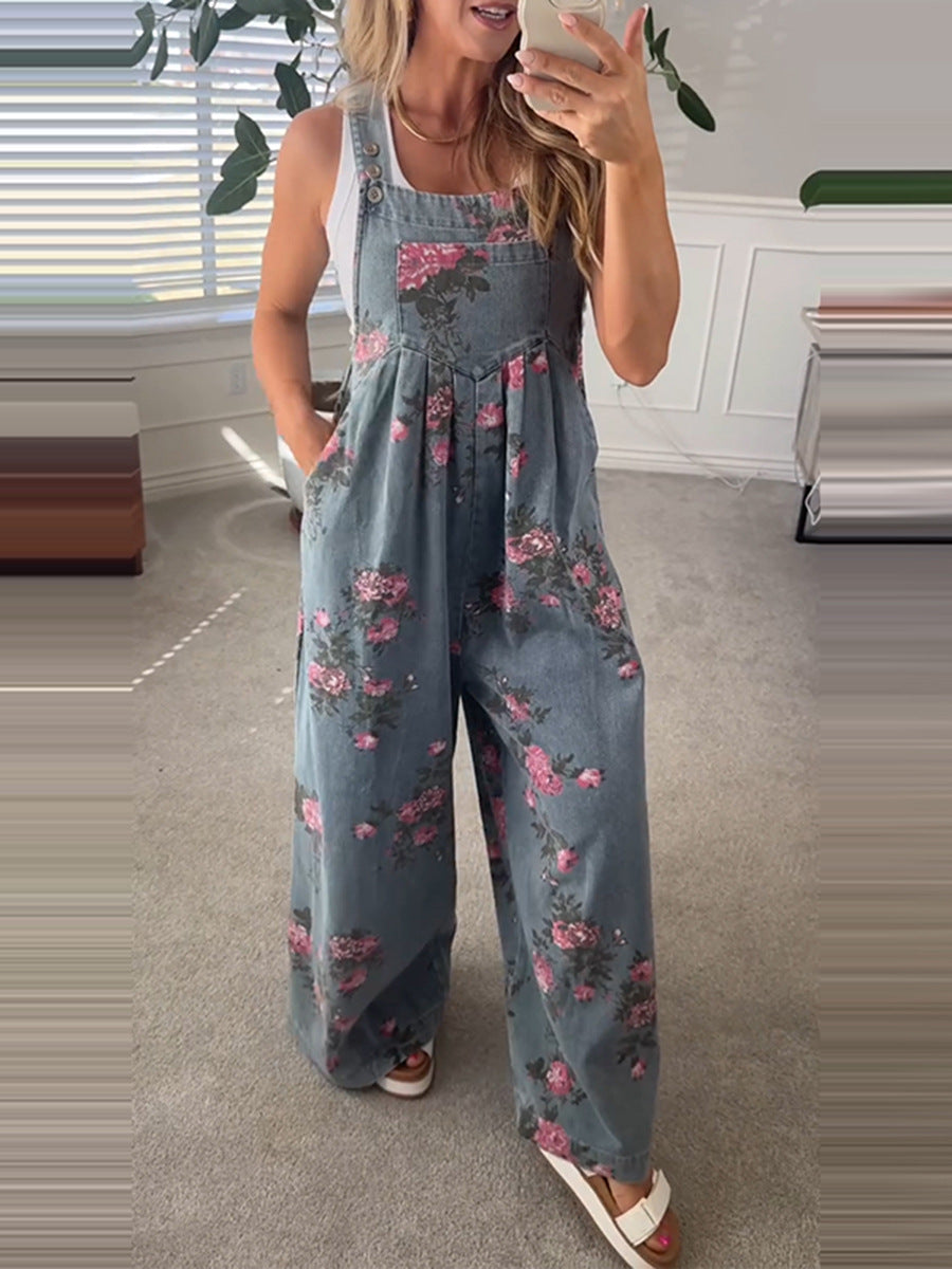 Ana™ Retro-Bloom Palazzo Jumpsuit