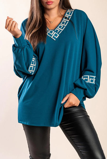 BundleWear™ Greek Key Geometric Tunic