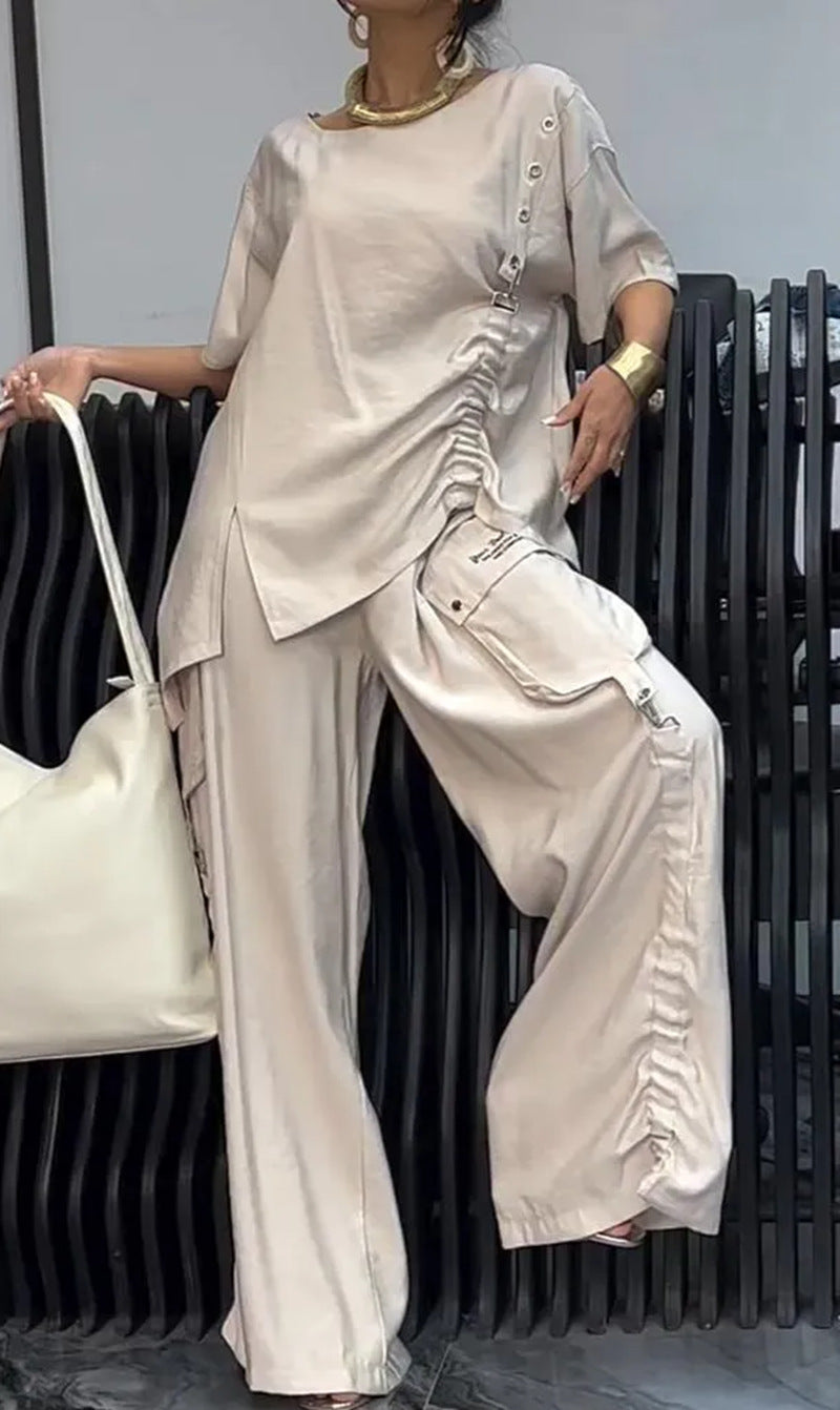 Ring-Detail Ruched Set Hero View