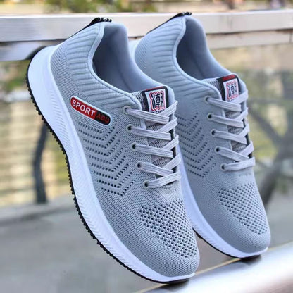 Sports Men's Shoes Men's New Running Shoes Breathable Non-slip Wear-resistant Casual Running Korean Style Trendy Student Shoes Men