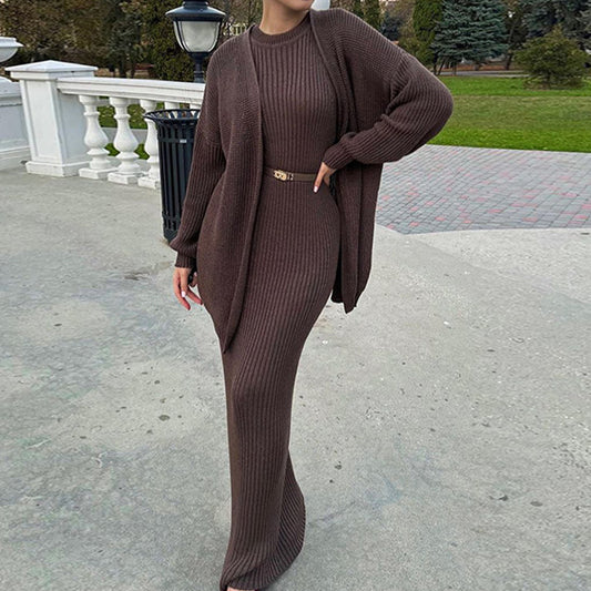 💕Ladies' 2-Piece Loose Sweater Dress Set