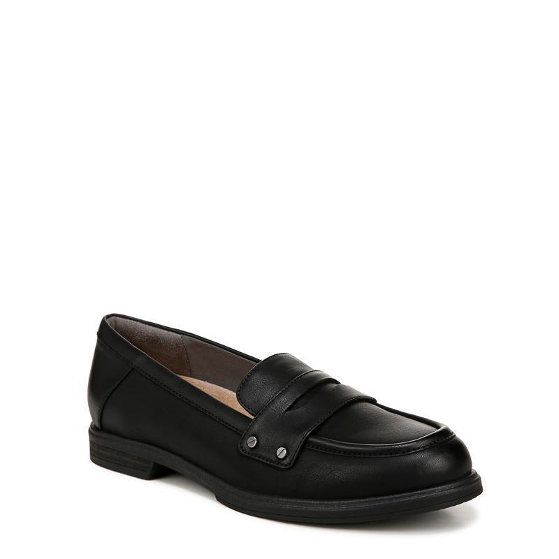 Women's Hello Loafers — Slip-On Penny Loafers with Stacked Block Hee