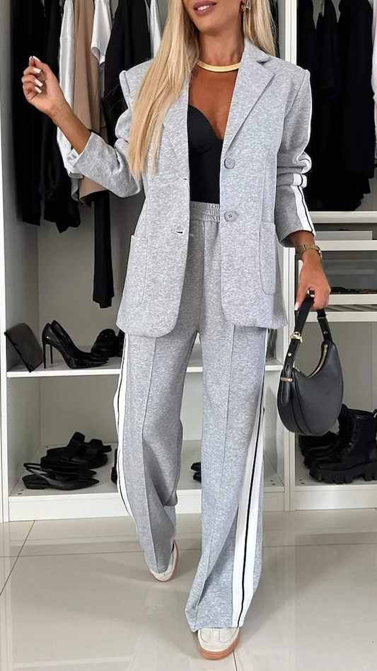 Women's Formal Lapel Long Sleeve Casual Suit