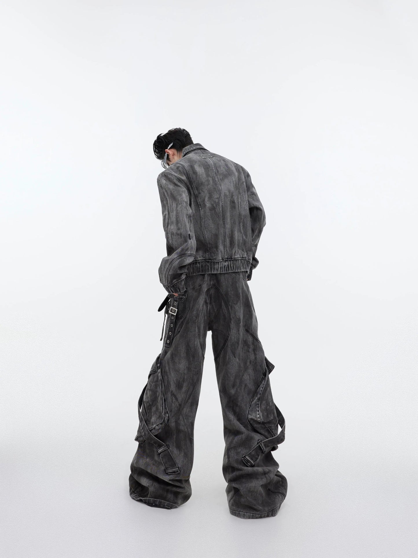 【25s Mar.】Vintage Denim Jacket  Baggy Cargo Pants