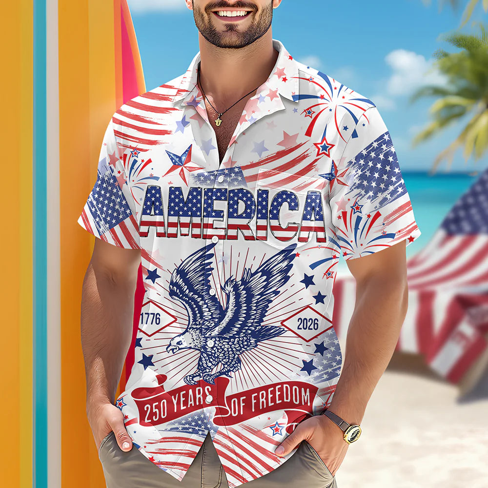 250 Years Of Freedom Hawaiian Shirt - BundleWear