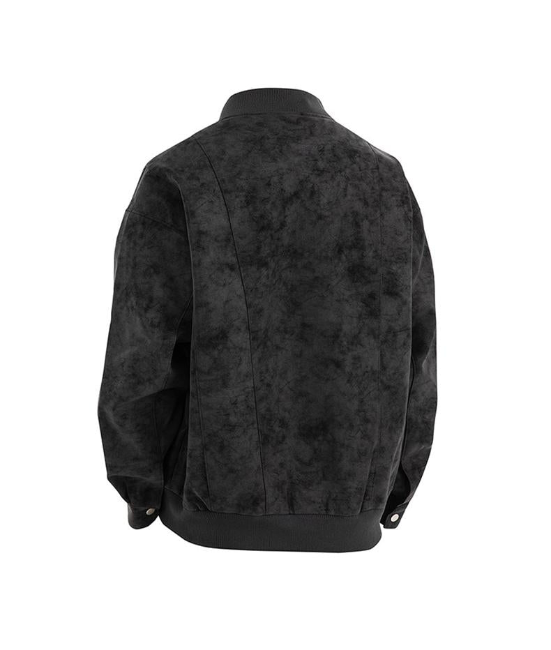 [Branded stock clearance] Autumn and winter cotton retro leather flight jacket for men