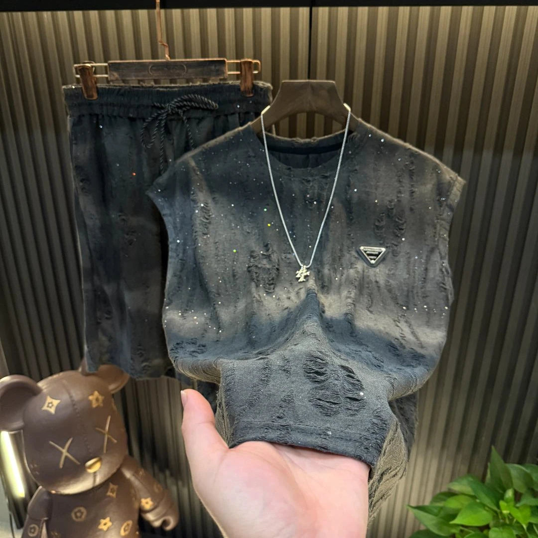 Men's starry-eyed ripped suit