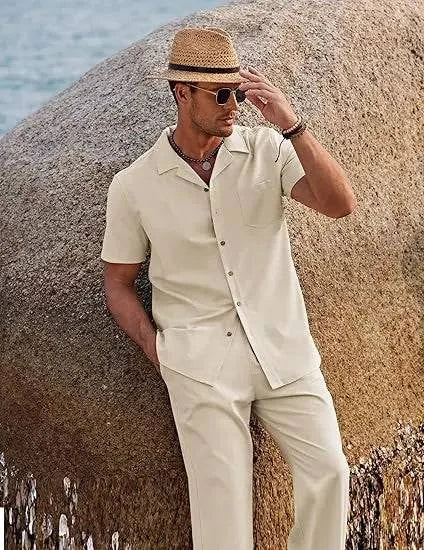 Men's linen suit - MATCHING MASTER