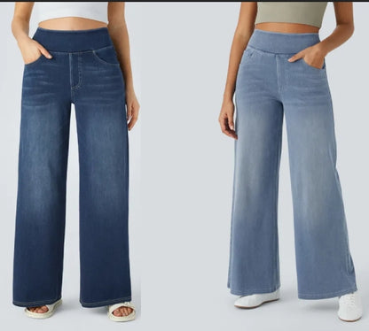 SUPER STRETCH WIDE LEG HIGH WAIST JEANS (Get two for a bigger discount)