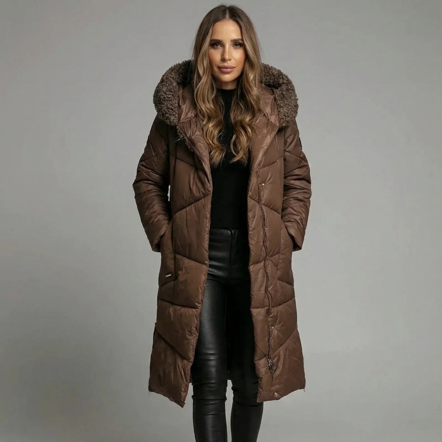 Stylish Long Insulated Winter Coat