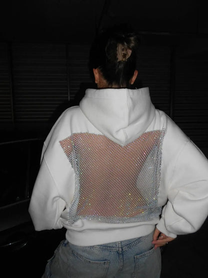 Crystal Mesh Hoodie Backstage