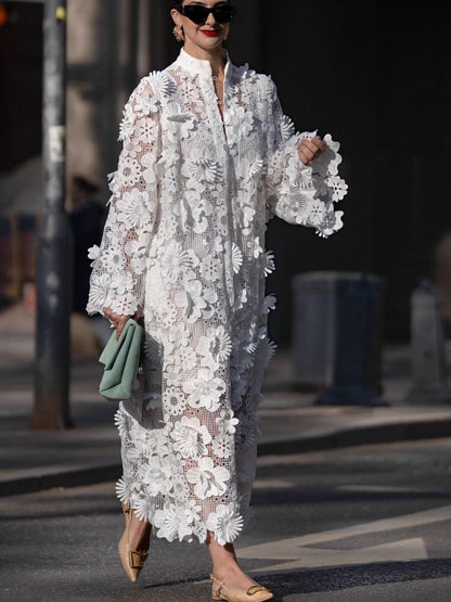 Florentine lace maxi dress