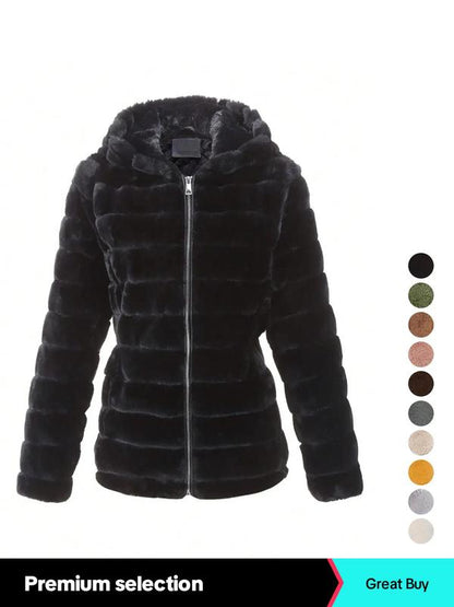 Ladies' Faux Fur Coat - MATCHING MASTER
