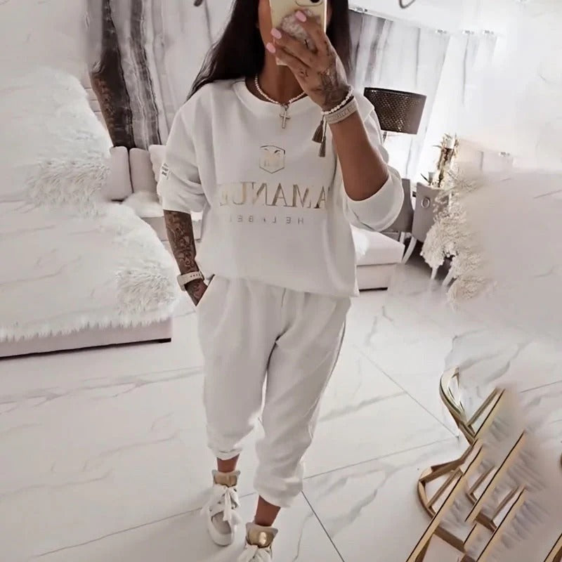 ❤️‍🔥Ladies' Long-sleeved top and pants