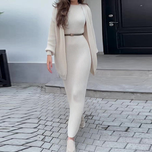 💕Ladies' 2-Piece Loose Sweater Dress Set
