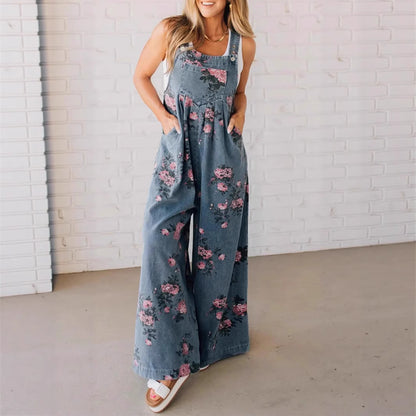 Ana™ Retro-Bloom Palazzo Jumpsuit