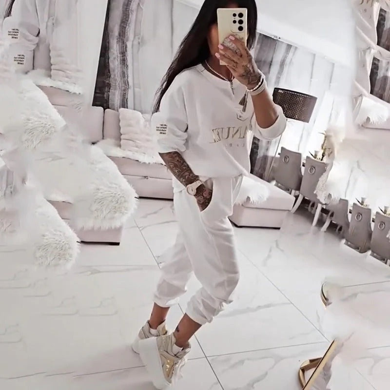 ❤️‍🔥Ladies' Long-sleeved top and pants