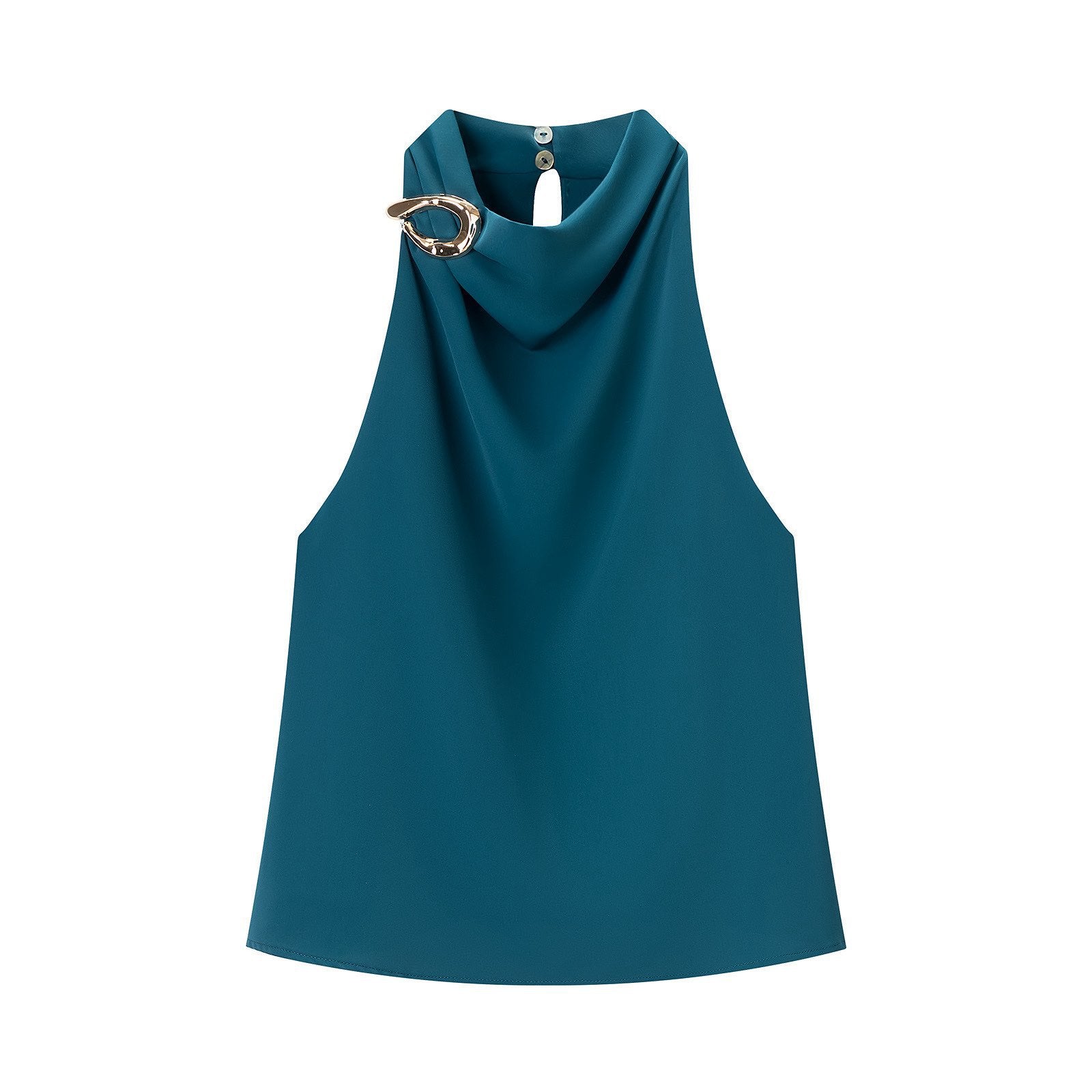 Sea Blue Draped Detail