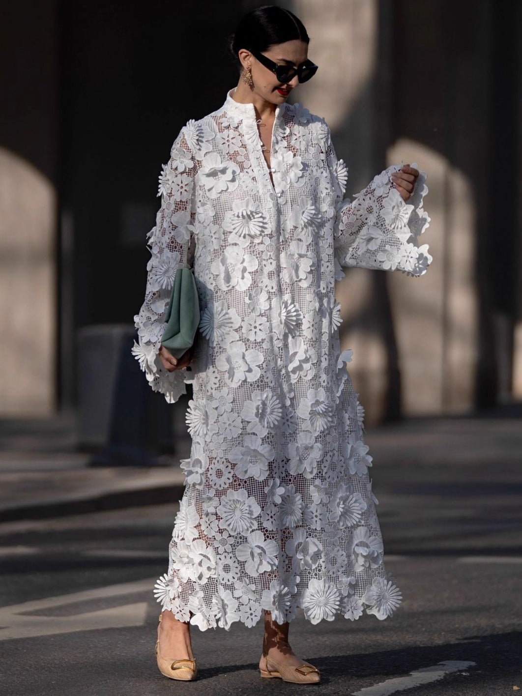 Florentine lace maxi dress