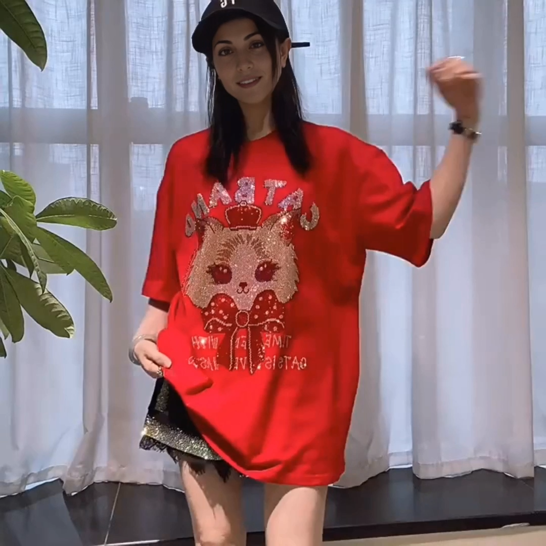 Glam Kitten Rhinestone Top - MATCHING MASTER