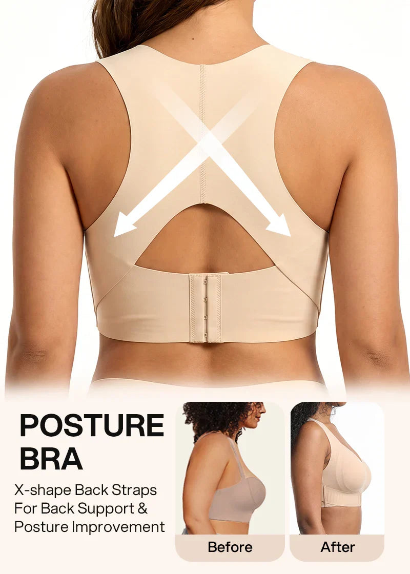 BundleWear™ TrueForm Posture Set | Front-Closure Wire-Free Bra & Underwear