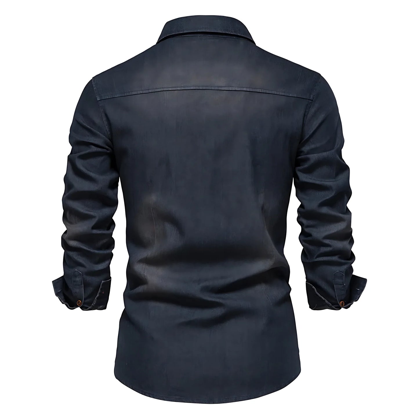 AdaptiveFit Cotton Denim Shirt: Men's Fit
