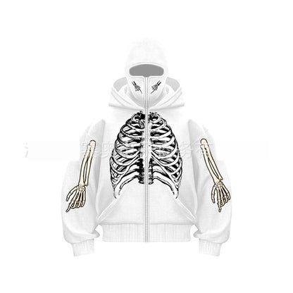 Ninja mask double hooded unique design hooded sweatshirt