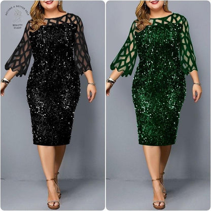 Plus Size Pang-party Dress