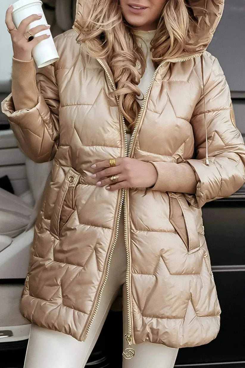 Ladies' Metallic Puffer Jacket