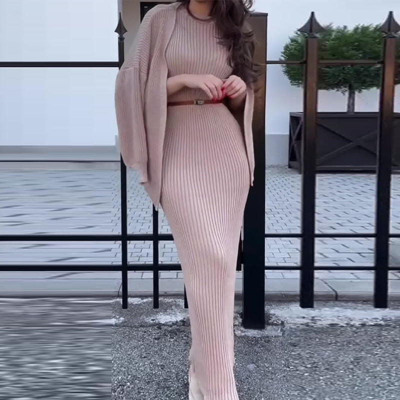 💕Ladies' 2-Piece Loose Sweater Dress Set