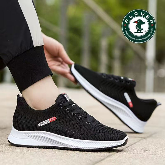 Sports Men's Shoes Men's New Running Shoes Breathable Non-slip Wear-resistant Casual Running Korean Style Trendy Student Shoes Men