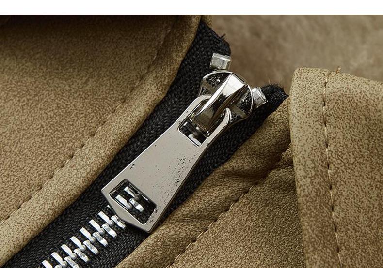 [Branded stock clearance] Autumn and winter cotton retro leather flight jacket for men